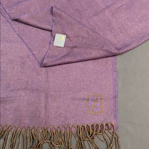 Fendi scarf purple/brown NWOT